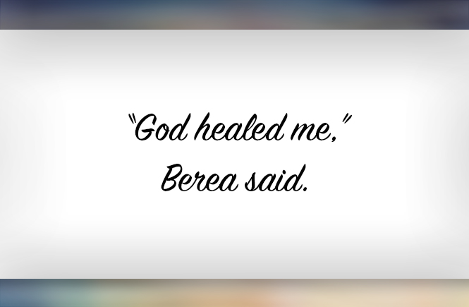Brei God healed me!